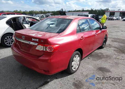 2011 Toyota Corolla Le z USA, uszkodzony, nr VIN 2T1BU4EEXBC674111